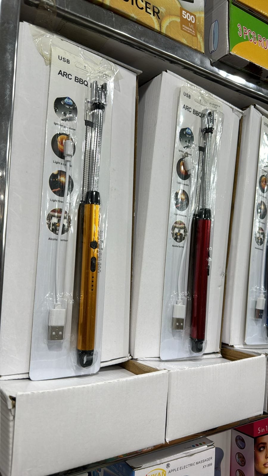 Arc Lighter with USB Charging,Flameless Windproof,LED Battery Display,Safety Switch,Rotate 360 Degrees,for Aromatherapy (Random Colors) - Image 2