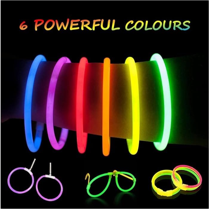 Glow Costume in the Dark Sticks Connectors | Glow In The Dark Party Bracelets | Decor Neon Halloween Birthday Party Decorations for boys and girls - Image 8