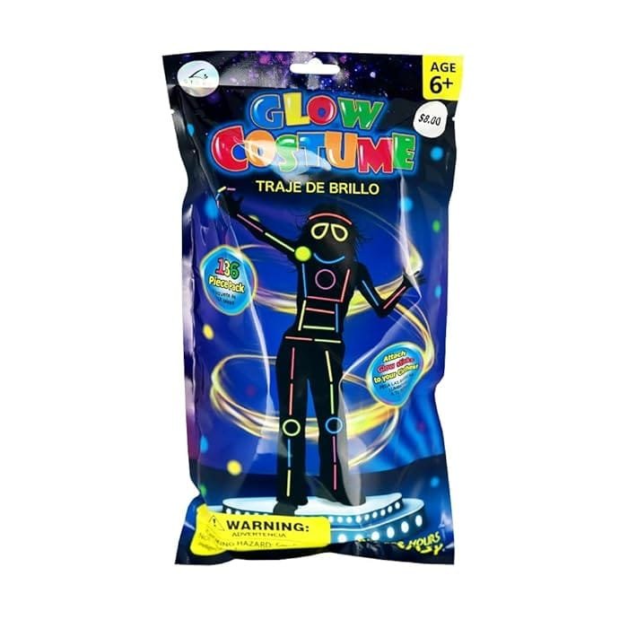 Glow Costume in the Dark Sticks Connectors | Glow In The Dark Party Bracelets | Decor Neon Halloween Birthday Party Decorations for boys and girls - Image 7
