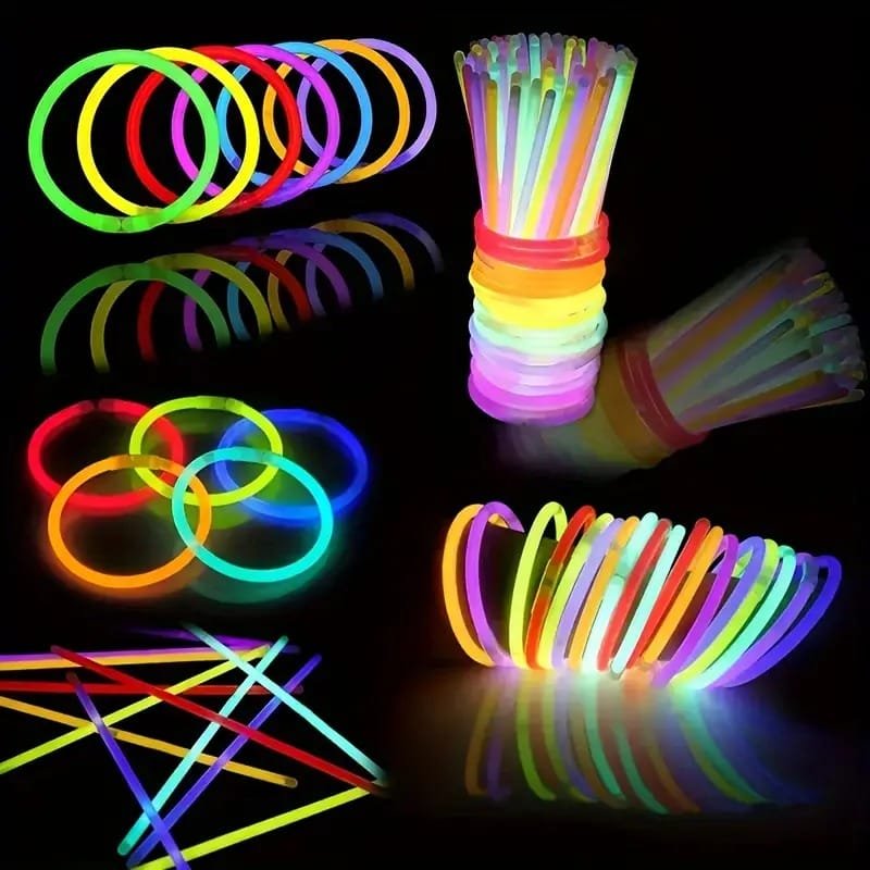 Glow Costume in the Dark Sticks Connectors | Glow In The Dark Party Bracelets | Decor Neon Halloween Birthday Party Decorations for boys and girls - Image 6