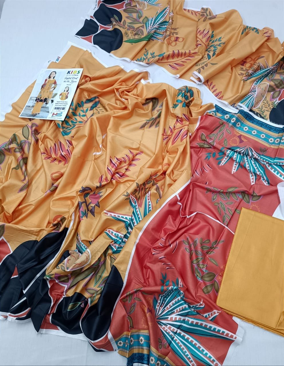 Kids Collection Vol 3 Digital Printed unstitched Lawn 3 Piece