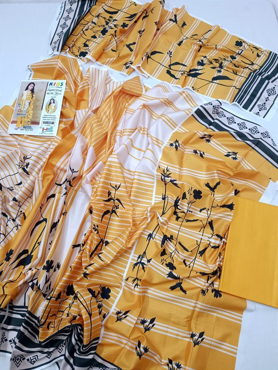 Kids Collection Vol 3 Digital Printed unstitched Lawn 3 Piece