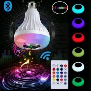 Multifunctional LED music light bulb Bluetooth speaker RGB changing lamp wireless stereo Audio