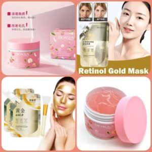 Deal pack of 2 peach cream Bio Aqua & gold mask