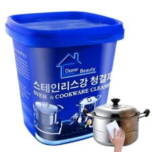 Powerful Stainless Steel Cookware Cleaning Paste Household Car Body Cleaner Washing Pot Bottom Scale Strong Cream Detergent