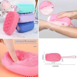 silicone soap bath massage / Bath Body Brush High Quality Silicon Bath Brush (random color)