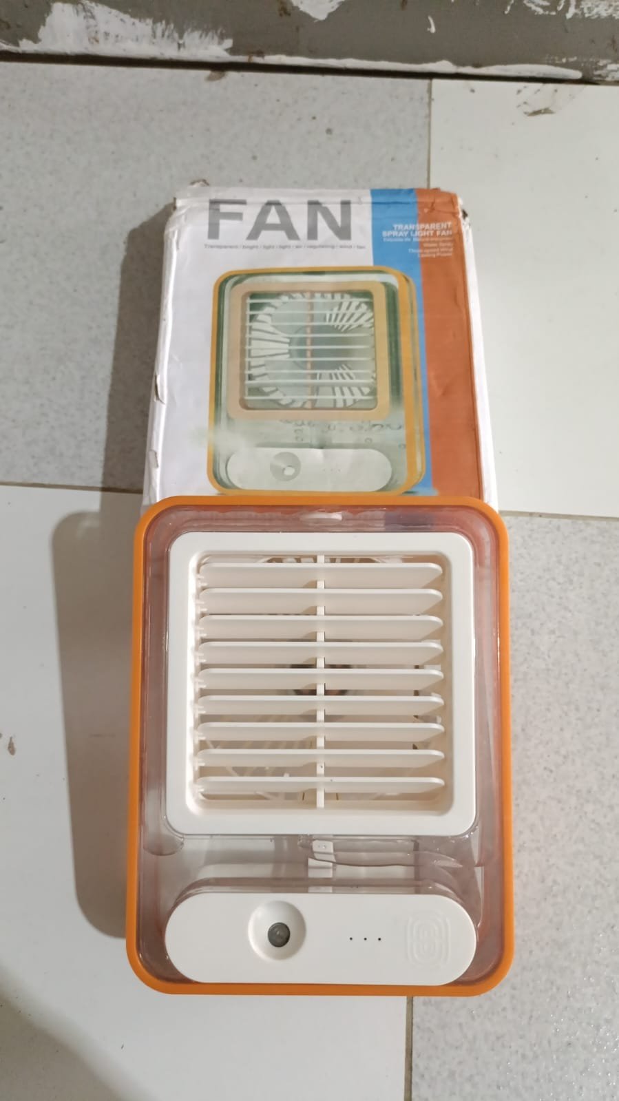 Rechargeable Mini Mist Humidifier Fan Portable Desktop Air Conditioner USB Mini Air Cooler Fan Water Cooling Fan with 3 Speed Spray Humidifier Purifier Indoor,Outdoor (Random Color) - Image 2