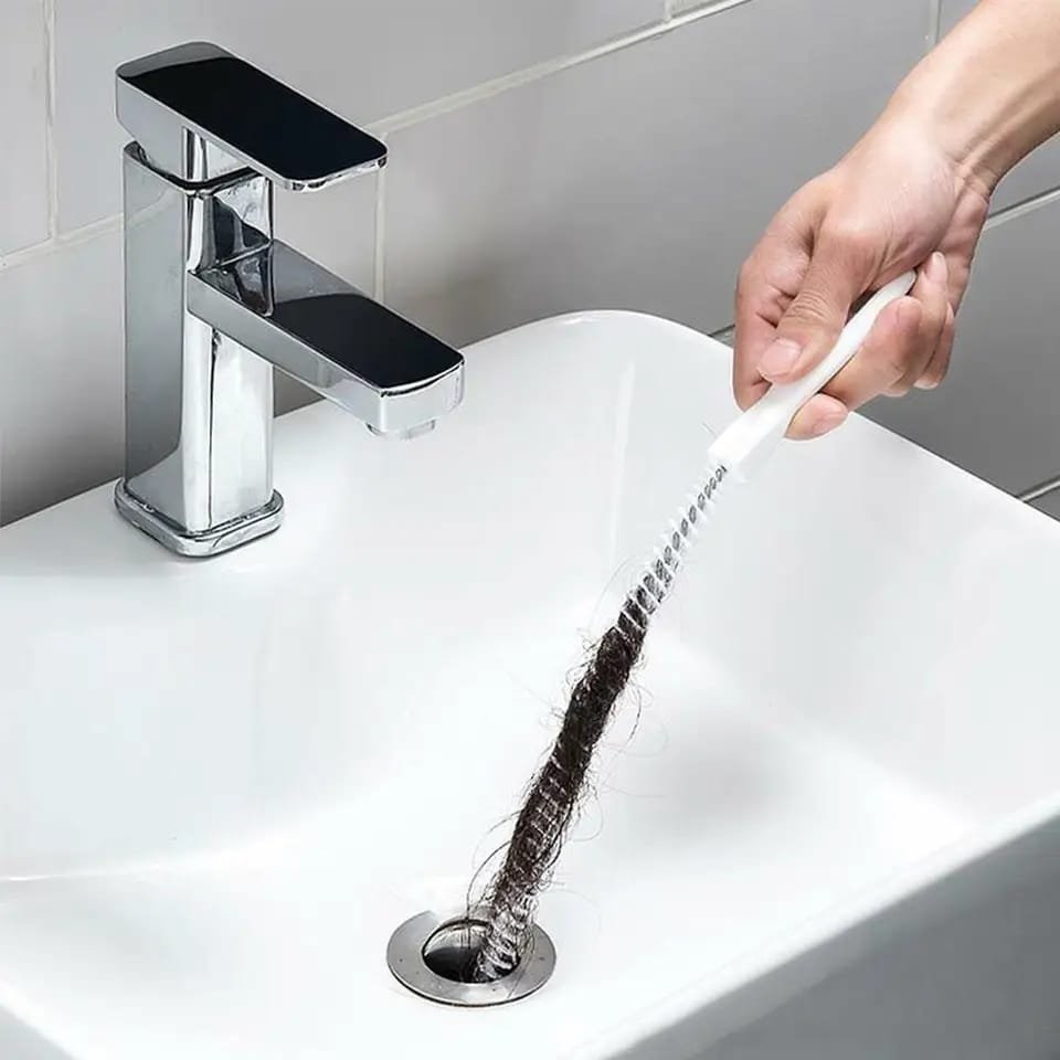 Hair Cleaner Stick 45cm Flexible Pipe Dredging Strip Professional Sewer Pipe Hair Remover For Washroom Wash Basin Cleaning Hook Unblocking Strip - Image 3