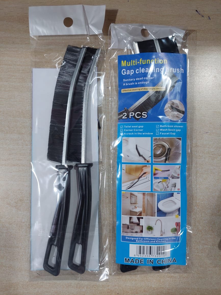 (Pack of 2 ) Multi Function Gap Cleaning Brush /Cleaning Brush Hard Bristle Crevice Cleaning Brush Multifunctional Gap Cleaning Brush for Bathroom, Faucets, Kitchen Sink, Tiles, Window Groove - Image 3