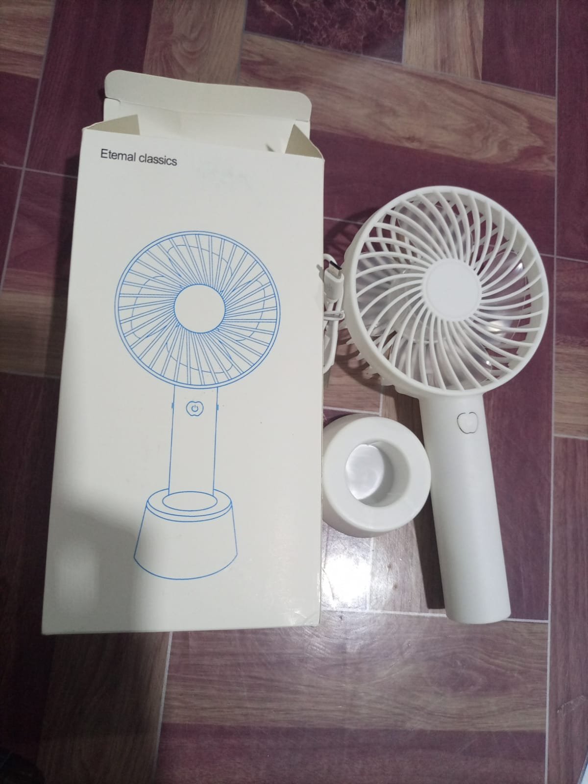 USB Mini Fan Portable Handheld Rechargeable | Handy Cooling Fan for Outdoor Summer Fan (Random colors) - Image 3