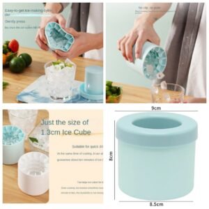 SILICONE CREATIVE ICE CUBE BUCKET