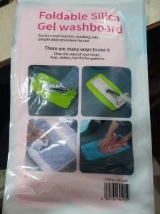 Multipurpose Rollable Foldable Portable Silicone Antislip Mini Travelling Housing Washing Cleaning Laundry Pad Board Mat for Shoe Clothes Mop (Random color) - Image 3