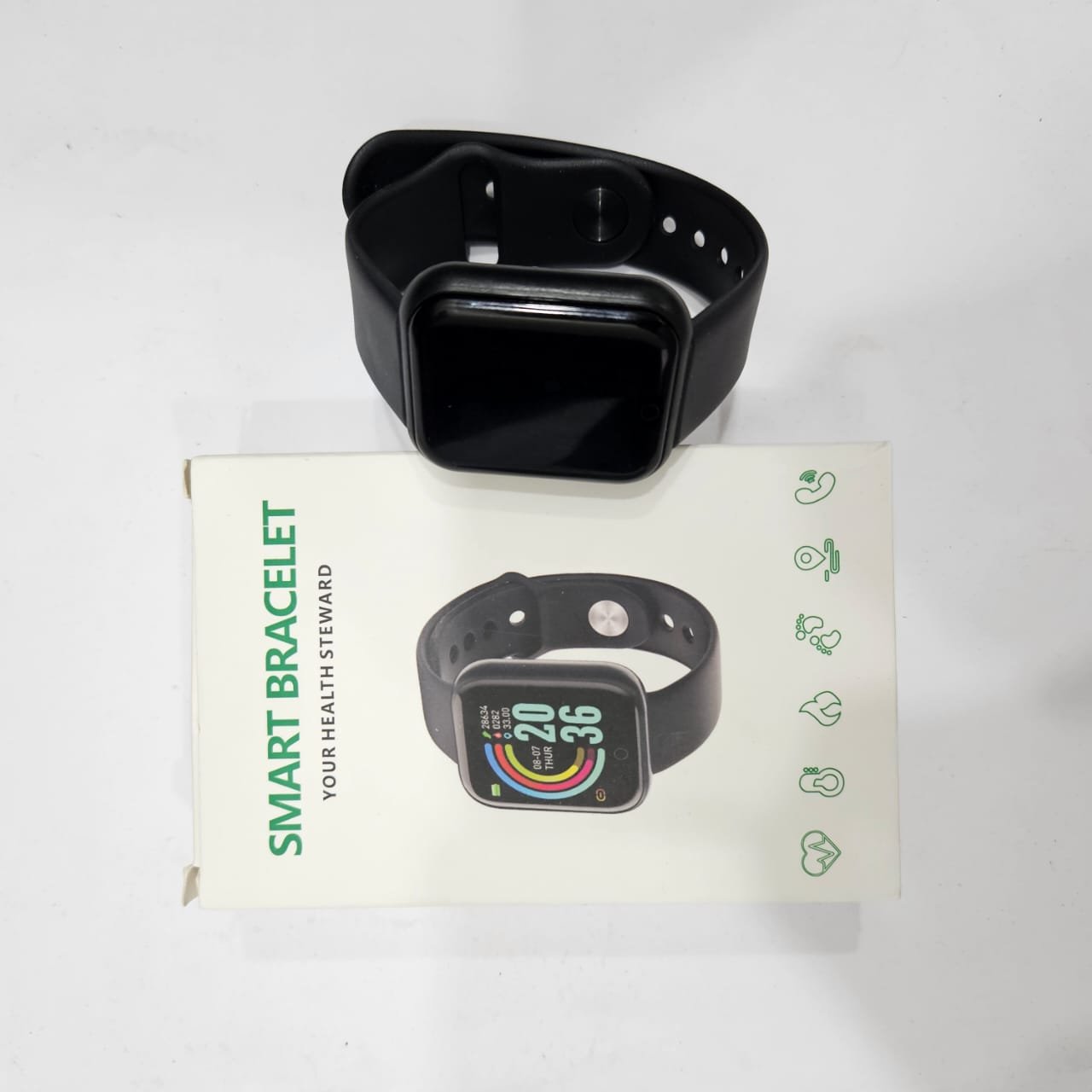 D20 Bluetooth Smart Band (Black) - Image 5