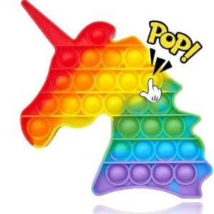 Pop It Fidget Toys, 4 inches Push Pop Bubble Fidget  Silicone Stress Relief Toy,Great Fidget Toy  Gifts for Girls Boys Kids Adults (random design)