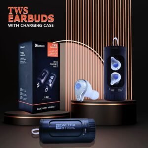 ALDARI TWS Bluetooth Earbuds with charging Case | TWS Smart Bluetooth Headset (Random color)