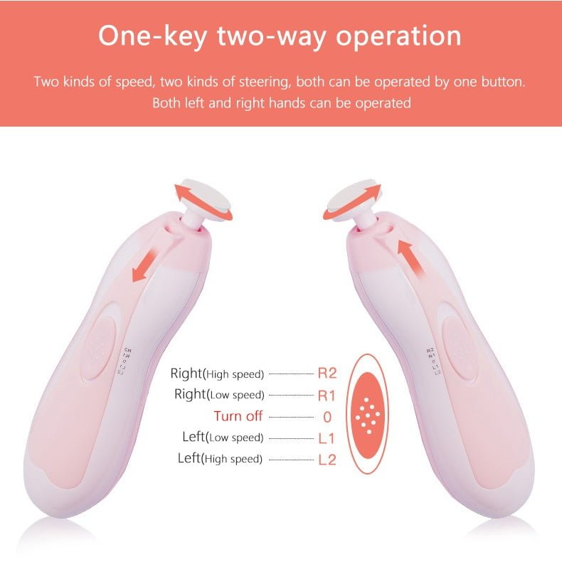 Electric Nail Clipper - Baby Nail Trimmer Clipper Set (random color) - Image 2