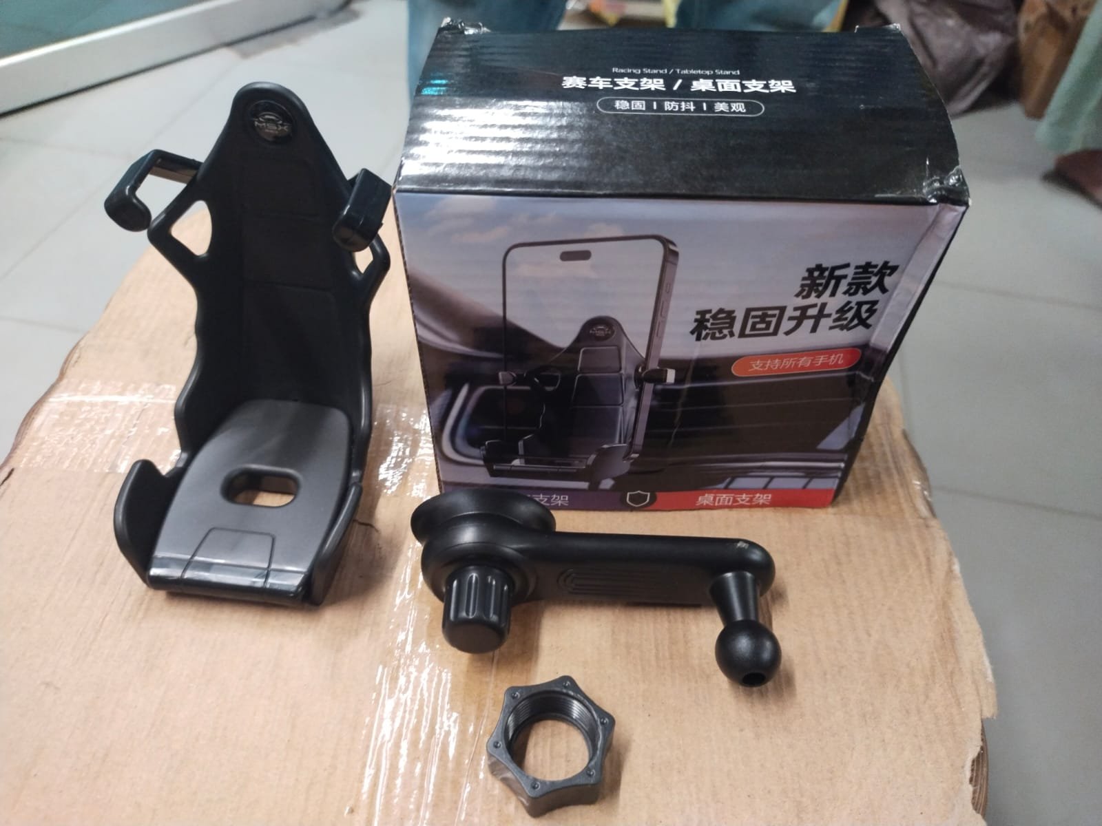 Racing Seat Design Car Mobile Phone | Fast and Furious Mobile Holder with 360° Rotateable AC Grill Grip Which can help Holder to move up and down so that AC winds will be free (Random colors) - Image 12