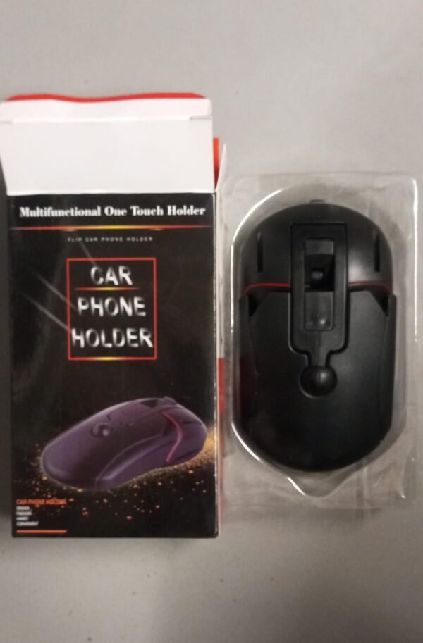 Mouse Shaped Mobile Hder Desk Holder One Touch Open - Image 3