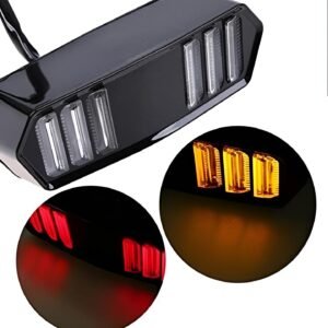 Universal Motorbike Back Light With Indicator DRL Audi Style