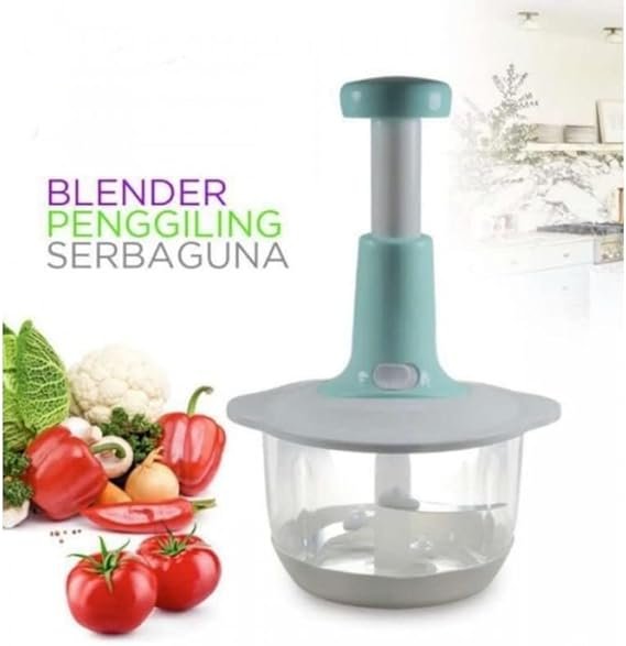 Manual Food Chopper, Multifunctional Vegetable Cutter, Speedy Chopper, Hand Press Manual Speedy Chopper, Multifunctional Vegetable Cutter - 2L - Image 3