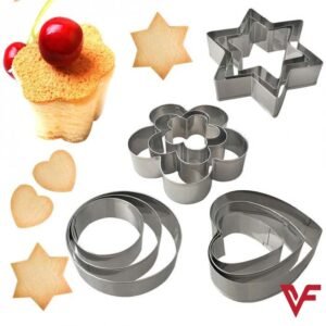 12 pcs, stainless steel cookie cutter, DIY, cookie cutter, star, heart, cutter, baking dish, new cake tool, fried egg, shaper, kitchen mold tool