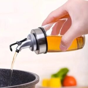 Leak-Proof Glass Oil Bottle, Household Kitchen Seasoning Bottle, Vinegar, Soy Sauce,