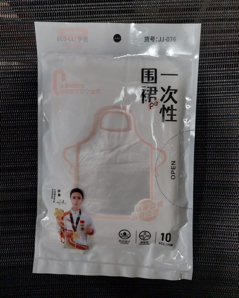Pack Of 10 Disposable Aprons Clear Plastic Housework Approne Waterproof Gowns | disposable aprons for unisex - Image 11