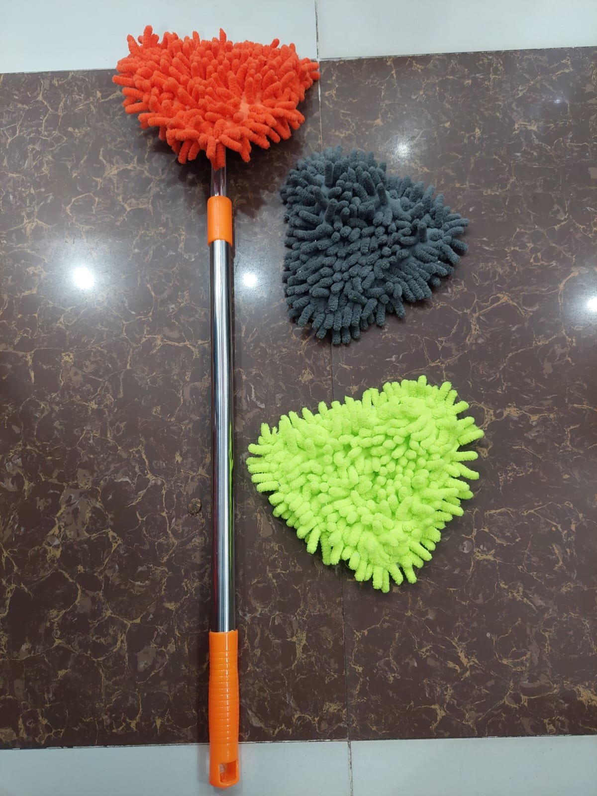 Adjustable Mini Duster | 180 Degree Flexible Triangle Mop (Random colors) - Image 6