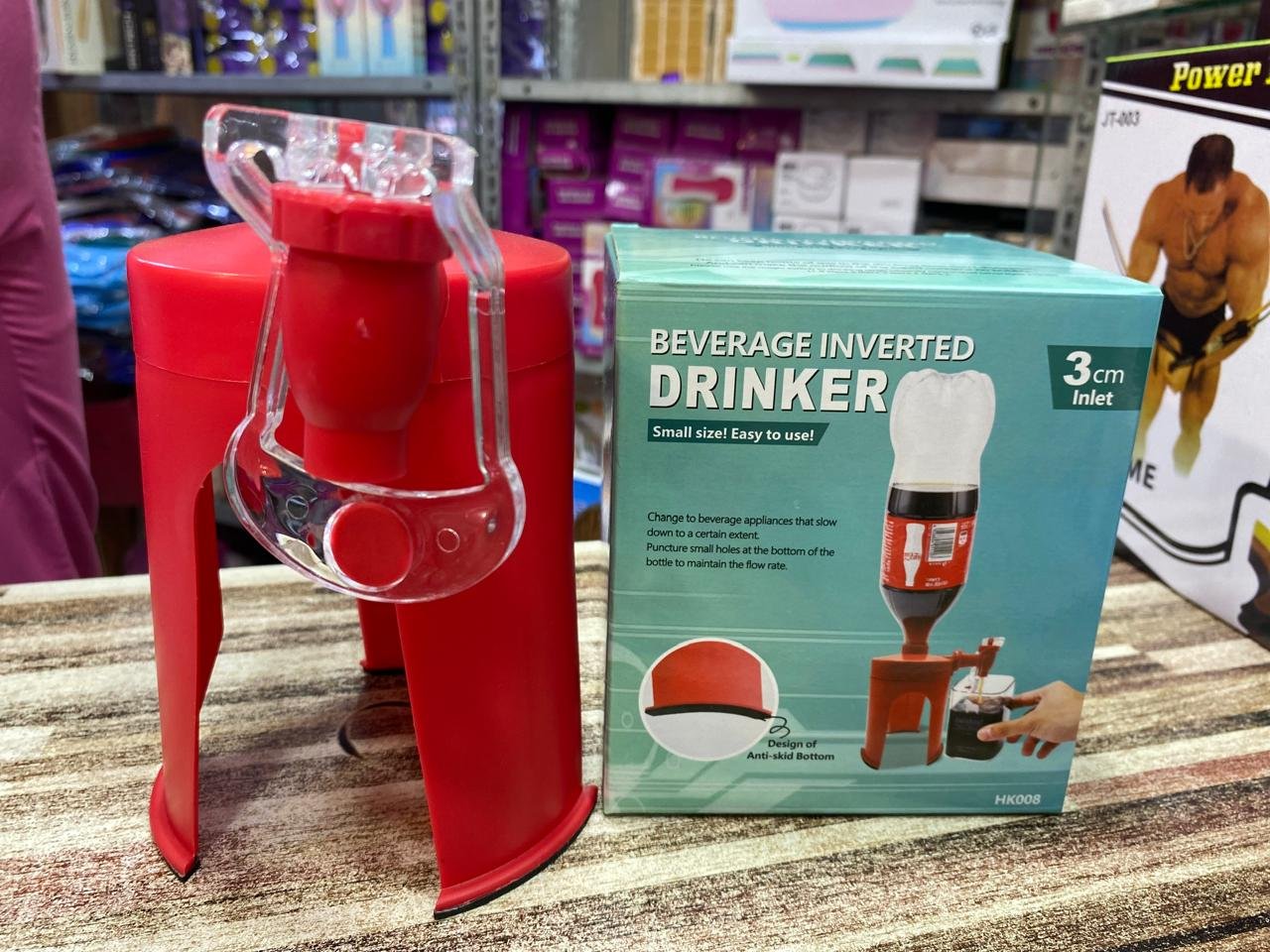 Cold Drink Cola Dispenser Stand with Tap | Bottle Beverage Dispenser Stand with Tap/Plastic Bottle Dispenser Fountain for Cold Drink & Fizz Saver | Party Bar Buffet Dispenser for Home,Picnic - Image 2