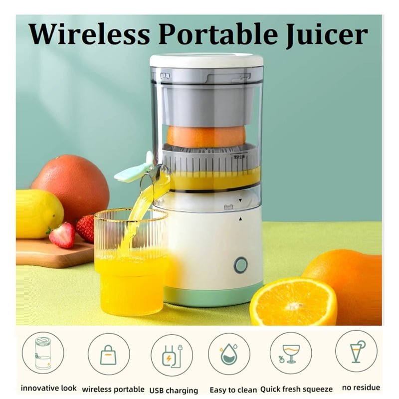 Portable Electric Citrus Juicer Hands-Free Rechargeable Orange Lemon Grapefruit Juicer Easy to Clean Juicer Machine | Orange, Lemon Juicer and Squeezer | Juice Extractor | Juice Blender - Image 6
