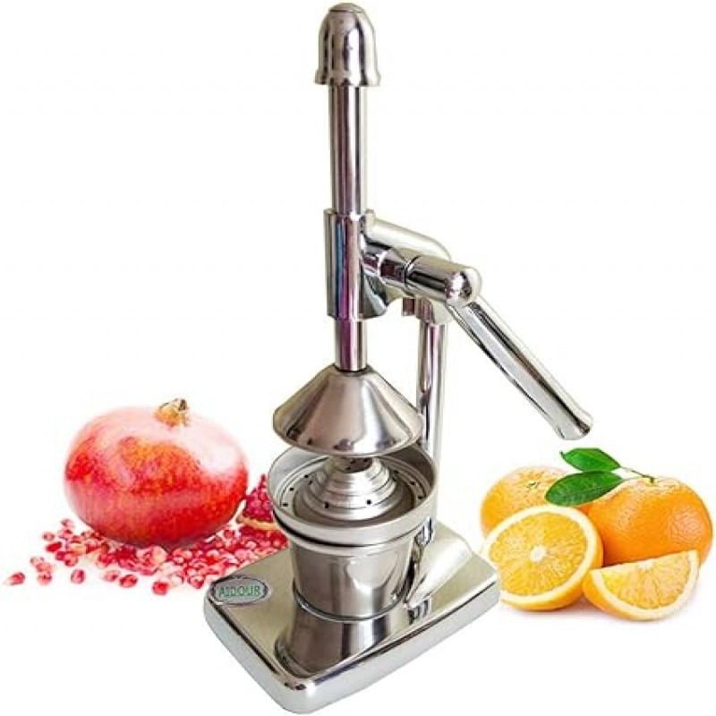 Manual Juicer, Stainless Steel Hand Press Citrus Presser with Stainless Steel Cup, Portable Countertop Juice Squeezer for Lemon - Image 2