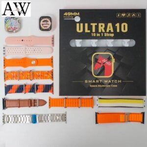 ULTRA 10 SMART WATCH ULTRA SERIES 10 IN 1 METALLIC CHAIN (Random Color)