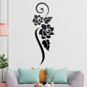 Flower wall stickers MDF Wood material