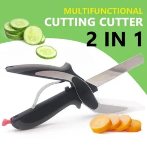2in1 Clever Cutting Knife in Stainless Steel (Card Packing)