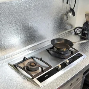 Kitchen Oil Proof Waterproof Sticker Aluminum Foil Sheet Kitchen Stove Cabinet Stickers Self Adhesive Wallpapers