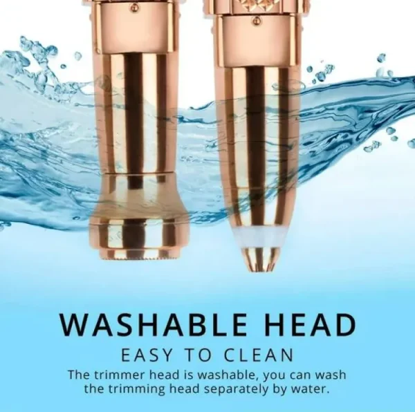 2 in 1 Flawless Facial Hair removal | 2 in 1 Women's Electric Epilator USB Charging Portable Hair Remover Bikini Painless Shaver for Women Body Facial Eyebrow Trimmer(random color ) - Image 5