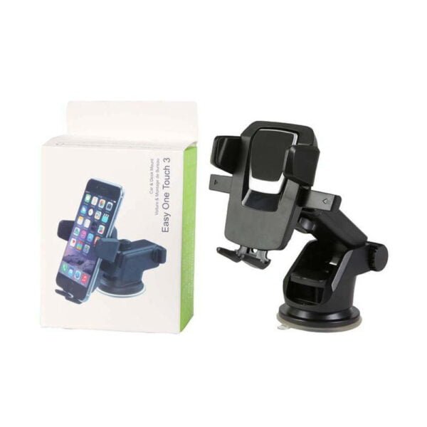 Easy One Touch Mobile Holder Car & Desk Mount / Car Phone Holder Mobile Phone Holder Stand in Car - Image 3
