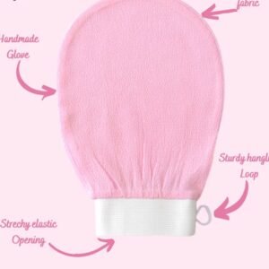Exfoliating Gloves Dead Skin Remover - Exfoliating Bath Washcloth Scrub Mitt for Body - Exfoliating Massage Mitt Back Scrubber Glove(made in china)