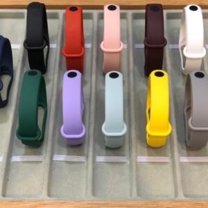 Mi Band 3/4 Strap for Xiaomi Mi Band Silicone Wrist Bracelet Replacement Strap (Random Color)