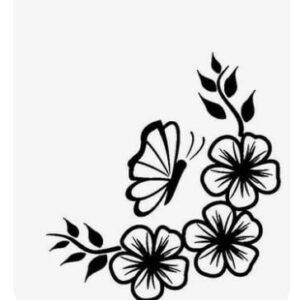 Flower  Wall sticker Wall decoration Wooden material