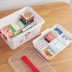 First Aid Kit Box Home Medicine Storage Box