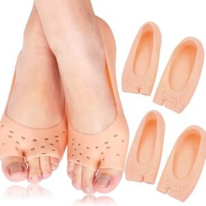 Silicone Gel Moisturizing Socks, Non-Slip Soft Silicone Socks, Cracked Foot Prevention Socks, High Elastic Anti-Cracking Protectors Foot Care Tool with Breathable Hole for Women Men
