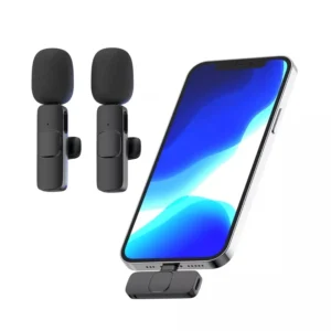K8 Type-C Wireless Lavalier Microphone Portable Audio Video Recording Mic Type C Android Live Game Mobile Phone Mic for Vlog Interview podcast live streaming.
