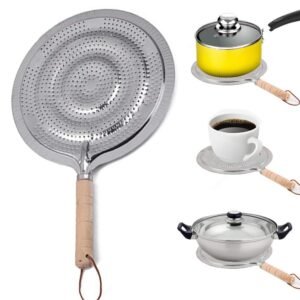 Simmer Ring - Heat Diffuser Reducer Flame Guard Simmer Plate, Gas Electric Slow Cook Ring