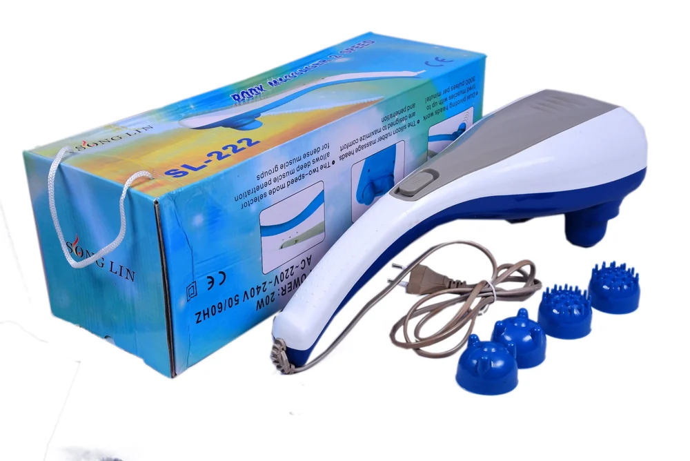 Plastic 50 Hz Dual Hand Dolphin Body Massager | For body Pain.