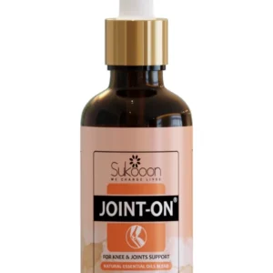 Sukoon Joint On Essential Oil Blend for pain in joints, back pain, arthritis pain, knee pain, tennis elbow, strains and sprains (30ml)