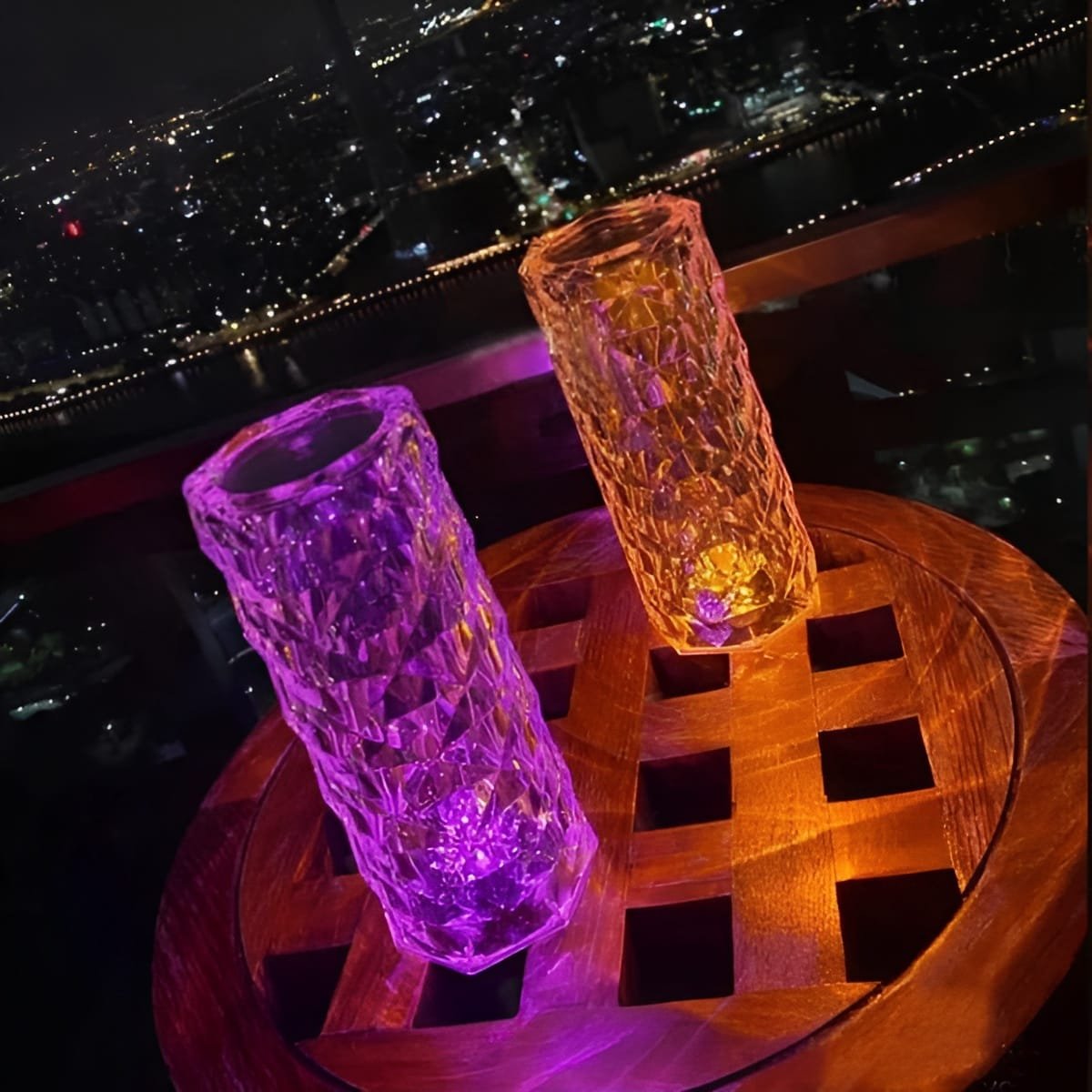 16 Colors Diamond Rose Crystal Lamp Bedside Acrylic Table Lamp | Led Diamond Touch Lamp With Remote - Image 11