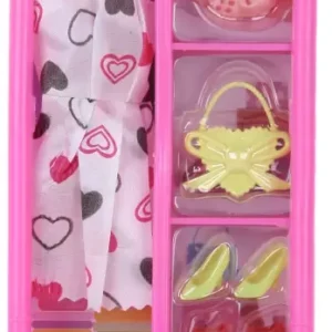 ALMARI SET SI | Dress Up Set Barbie Doll | Doll Dress With Hanger and Dolls Accessories