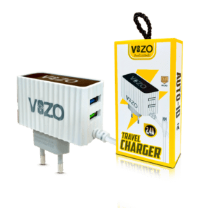 Kw300 2.4A Fast Travel Charger | Android Iphone Phone Charger with Data Cable