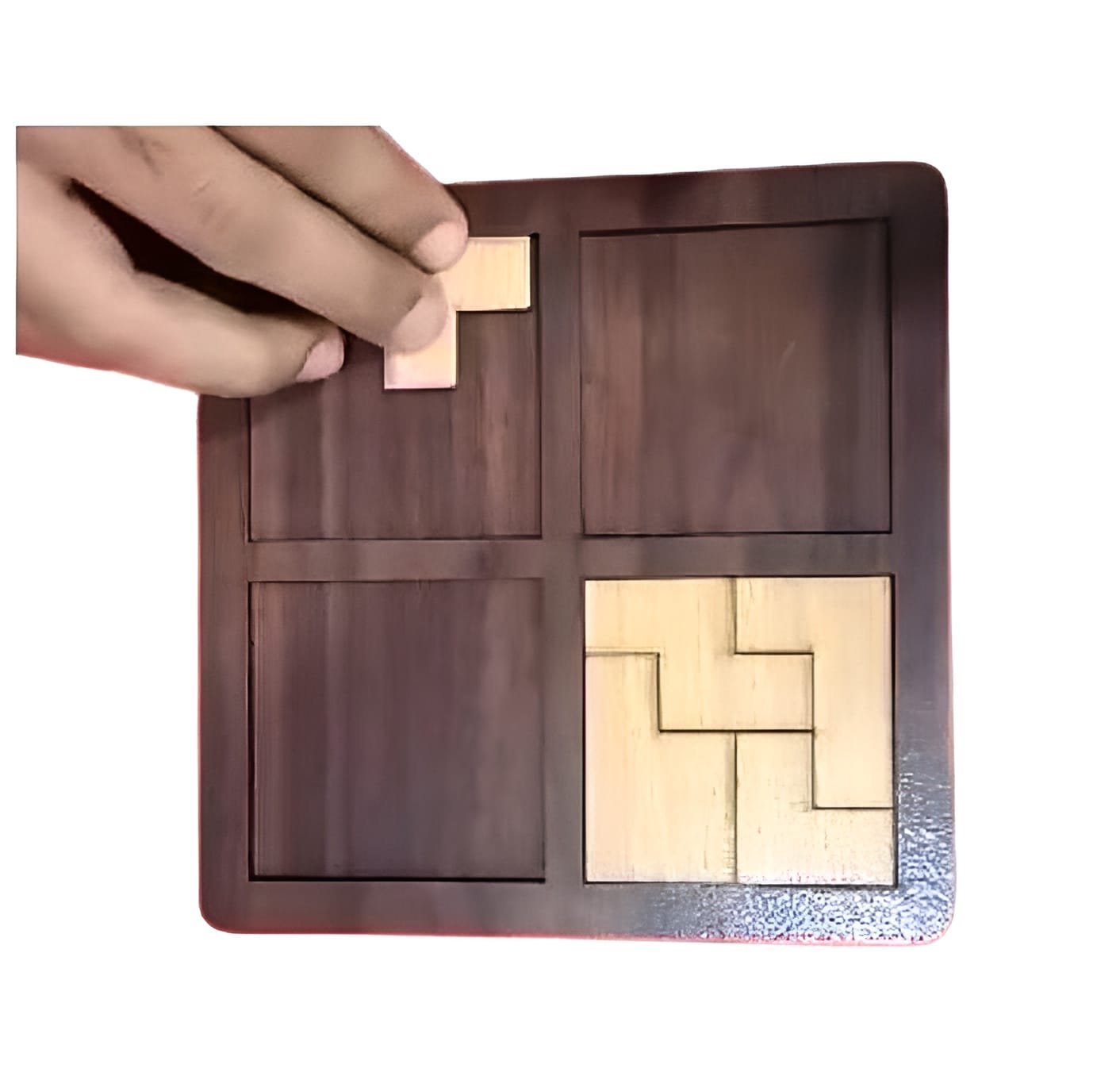 Multi solved puzzle | Wooden Jigsaw Puzzle Games Set | Brain Teaser Games for Kids - Image 3